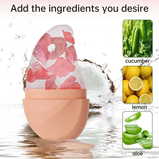 1PCS Mango-Shaped Silicone Ice Face Roller – Face Lifting, Contouring & Eye Facial Massager Skin Care Tool