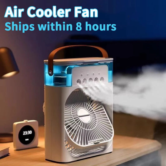 3-in-1 Portable Personal Air Cooler with Humidifier & LED Night Light